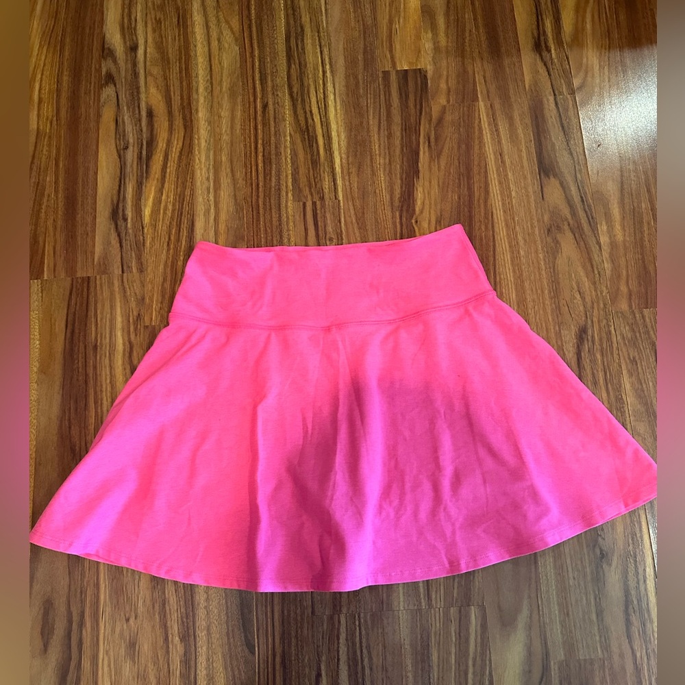 Neon pink beyond yoga tennis skirt
